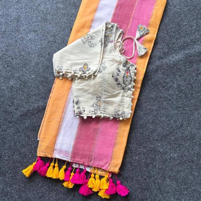 Blousewala mal cotton Sarees wholesale online shopping